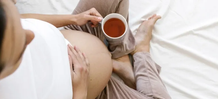 bezpieczne herbaty w ciąży infografika