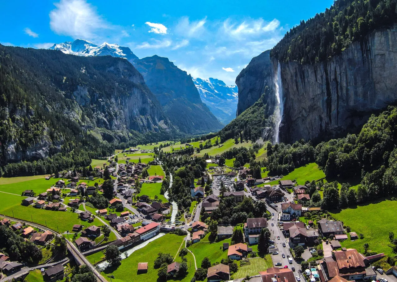 Dolina Lauterbrunnen wodospady