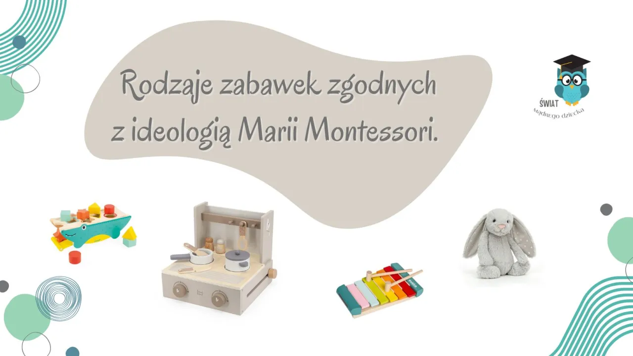 różne typy zabawek sensorycznych Montessori dla dzieci