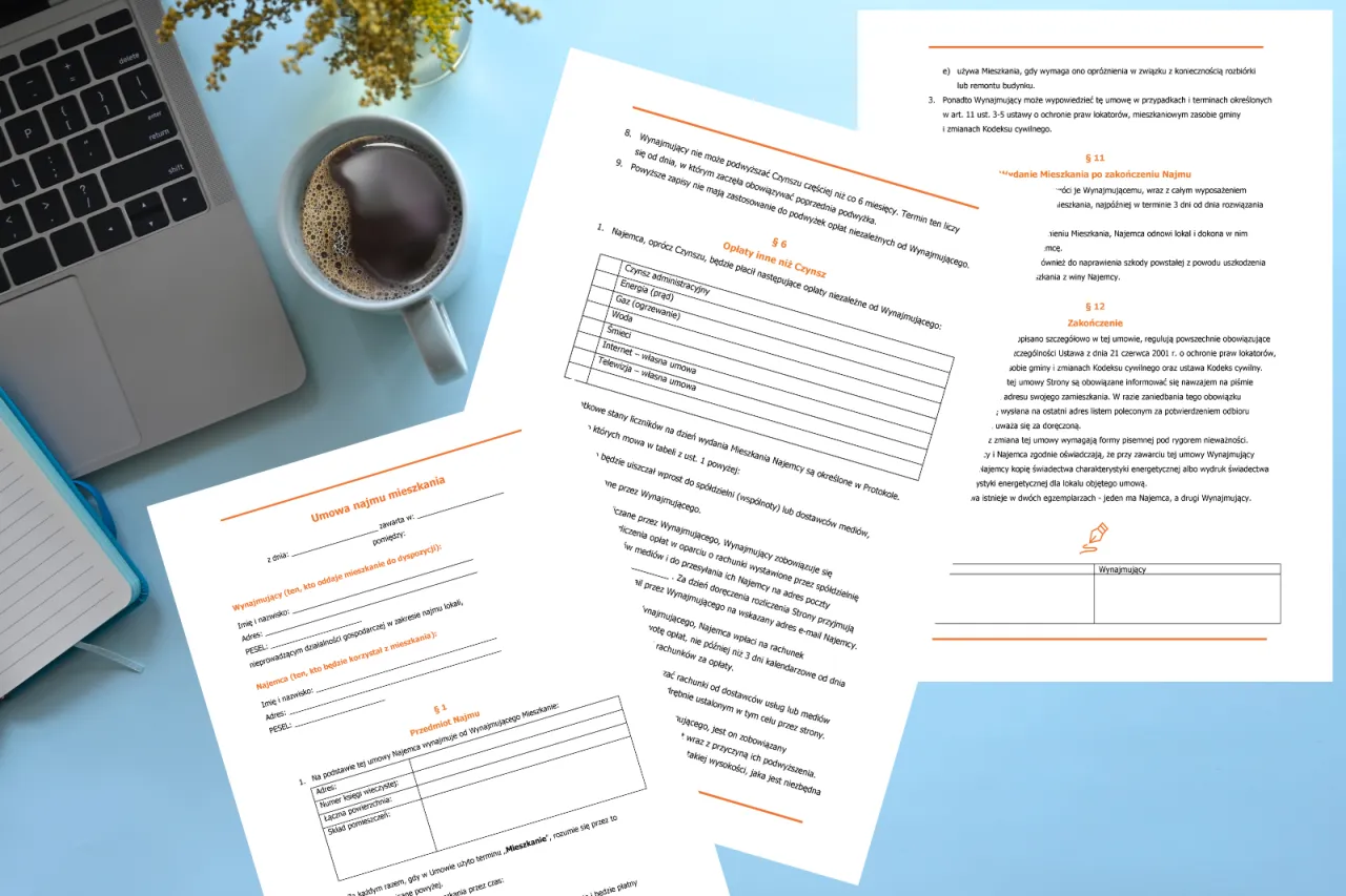 umowa najmu mieszkania podwyżka czynszu