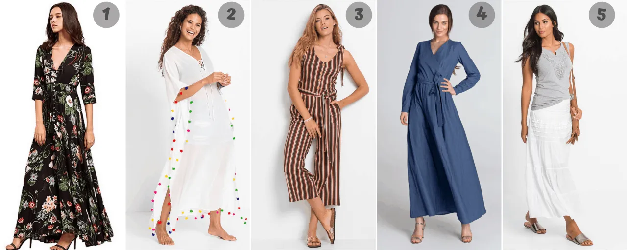 Lekkie ubrania na wakacje w Tunezji