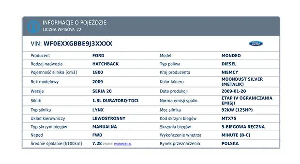 przykładowy płatny raport vin