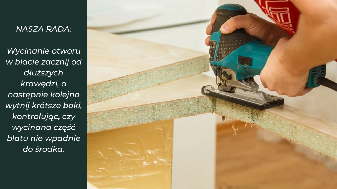 narzędzia do wycinania otworu w blacie