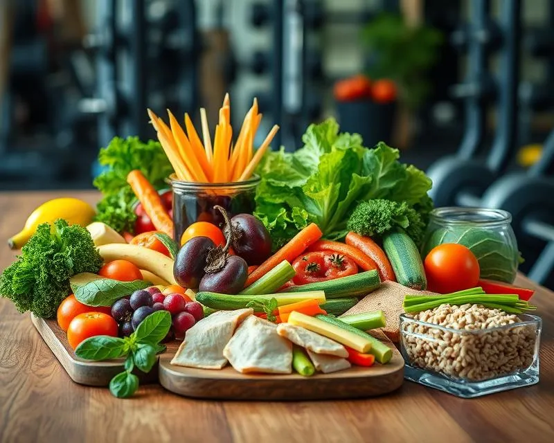 talerz zdrowej diety na rzeźbę