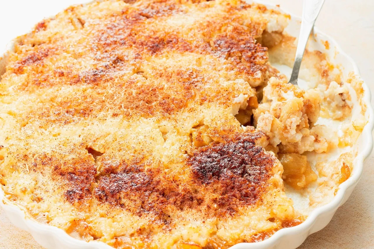 zapiekany ryż z jabłkami deser