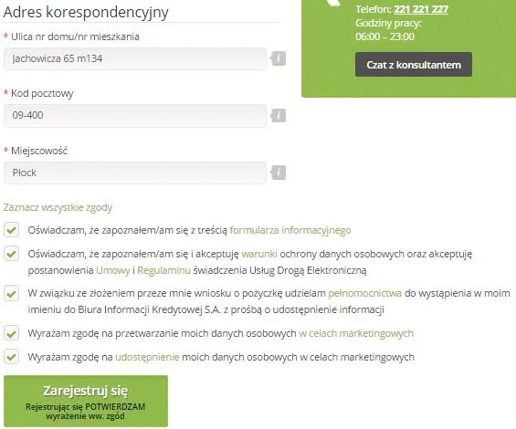 wniosek o pożyczkę Vivus online na laptopie