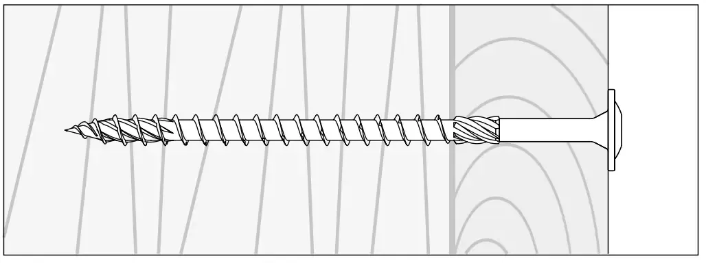 budowa wkrętu ciesielskiego schemat
