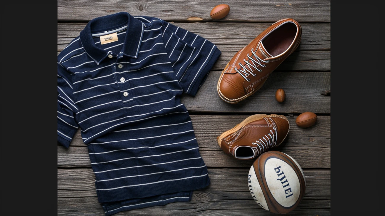 Zdjęcie Bluza rugby - styl sportowo-elegancki dla mężczyzn z klasą.