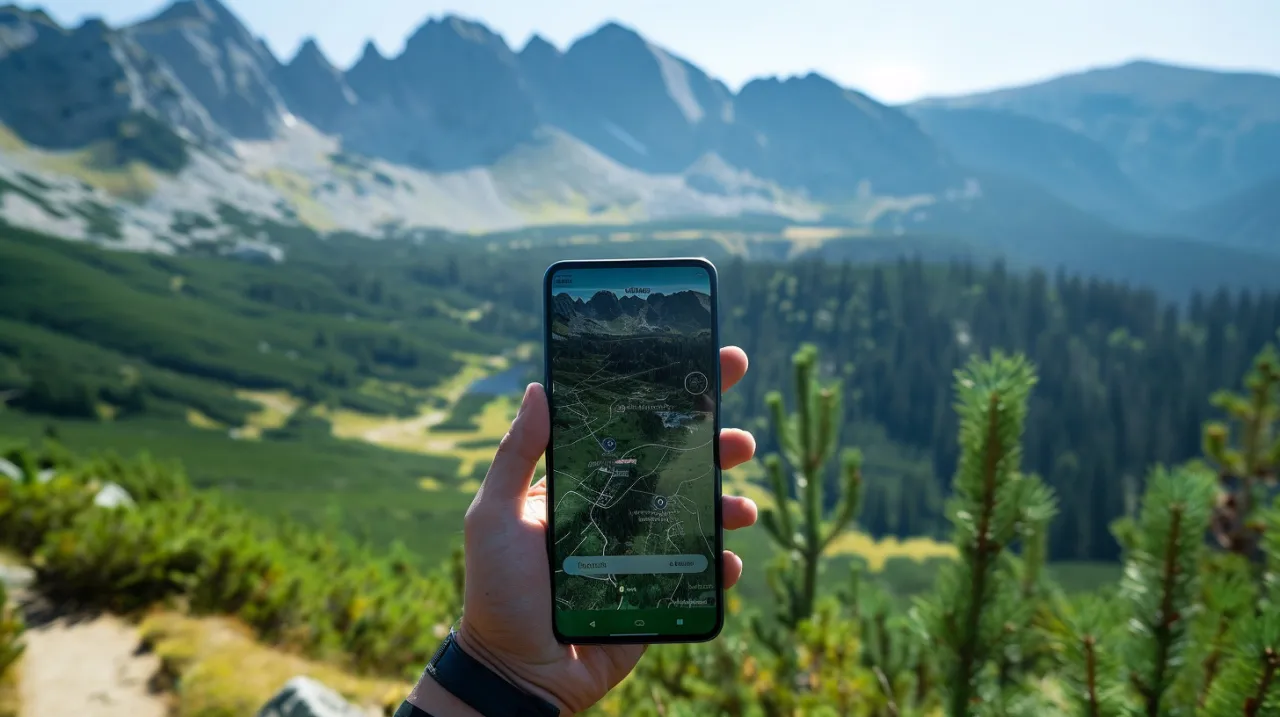 Zdjęcie Google Maps Szklarska Poręba: Jak korzystać z nawigacji w górach