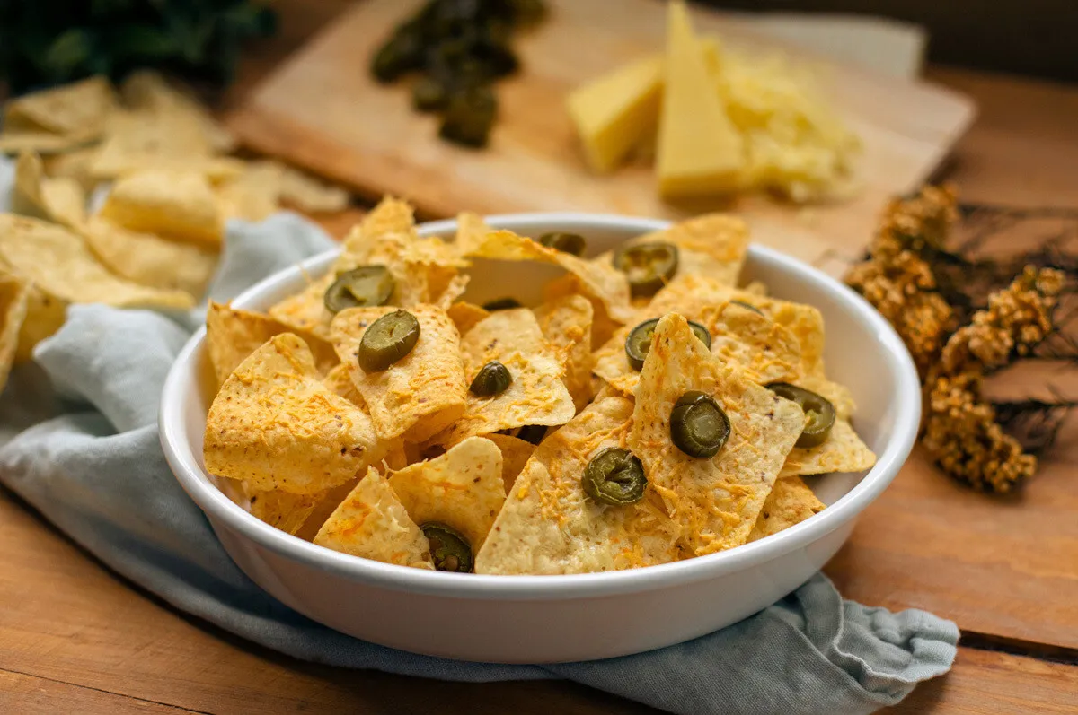 Zdjęcie Nachos con queso en microondas: la receta definitiva sin fallos