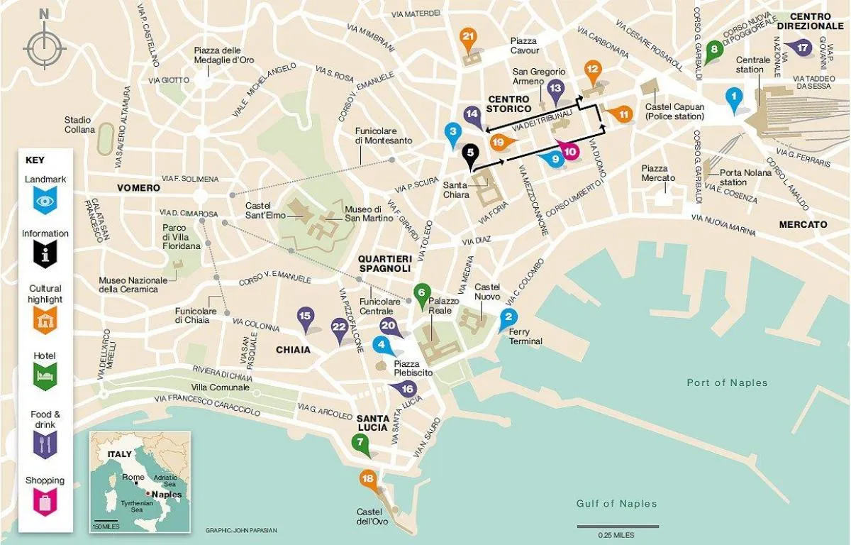 Zdjęcie Mapa dzielnic Neapolu: poznaj fascynujące oblicza miasta