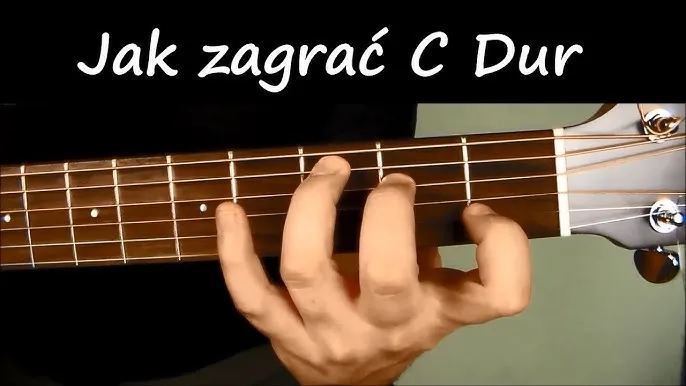 uproszczony chwyt C-dur gitara