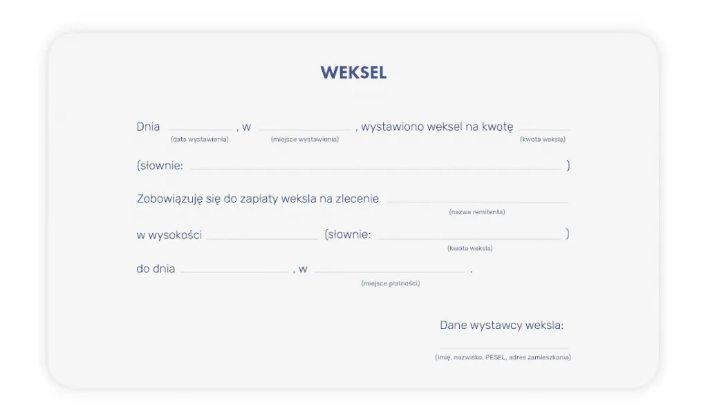 Weksel in blanco zagrożenia