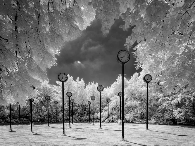 Przykład hot spot w fotografii podczerwonej