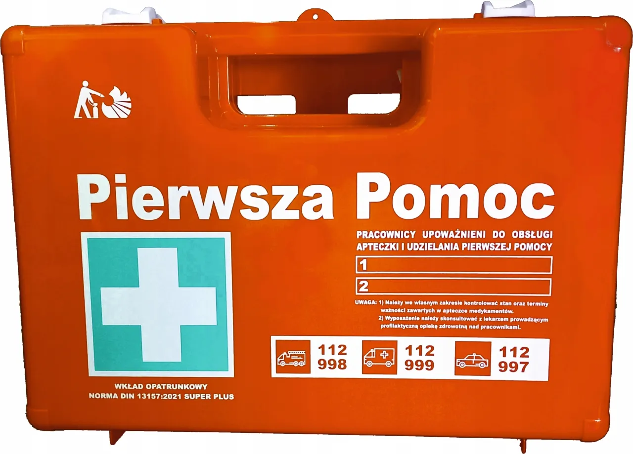 wyposażenie apteczki zakładowej DIN 13157
