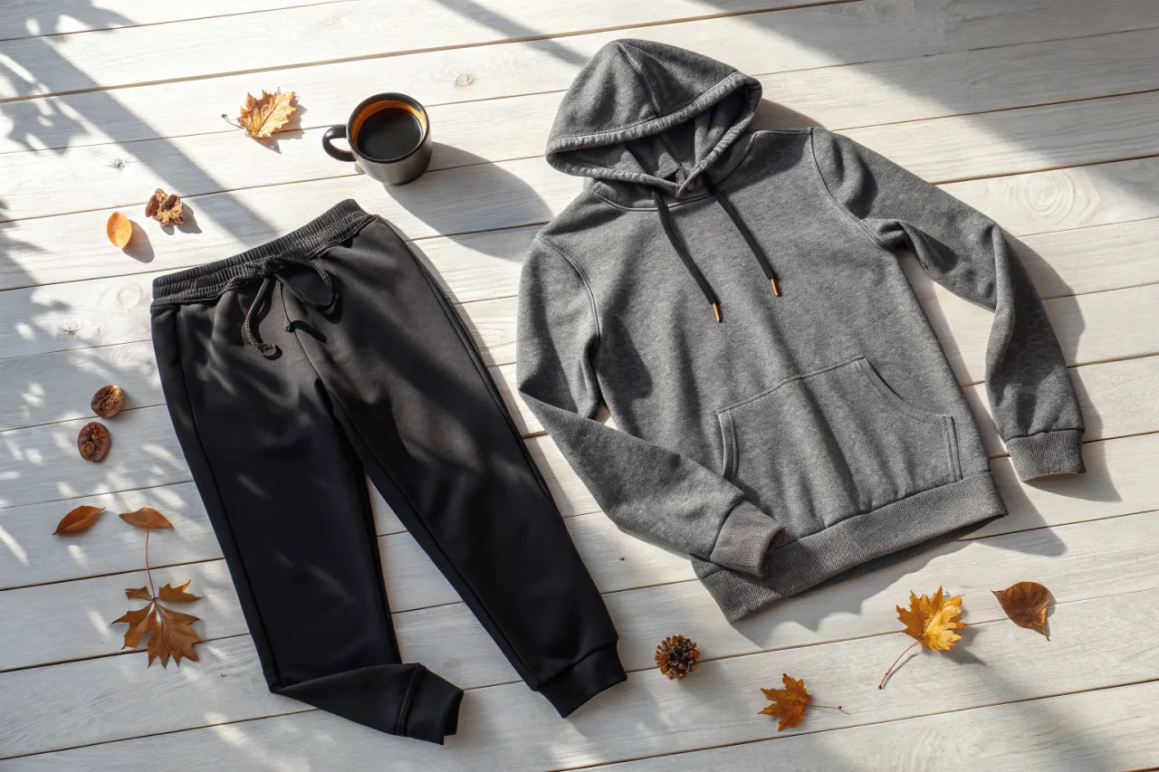 Kolorowe bluzy do czarnych spodni