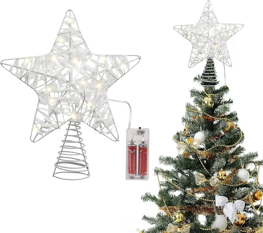 Nowoczesne dekoracje na czubek choinki