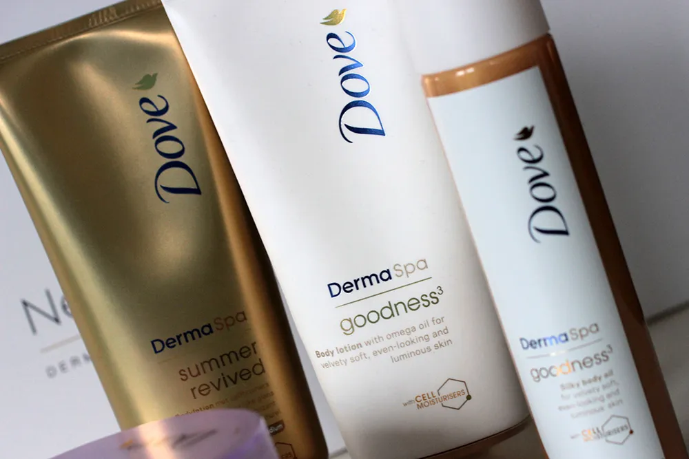 Dove DermaSpa różne linie balsamów