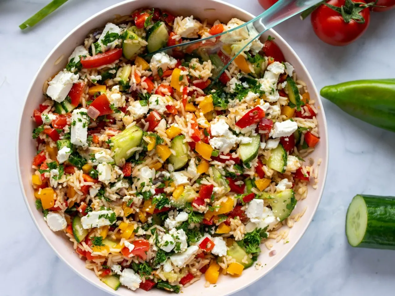 kolorowa sałatka ryżowa