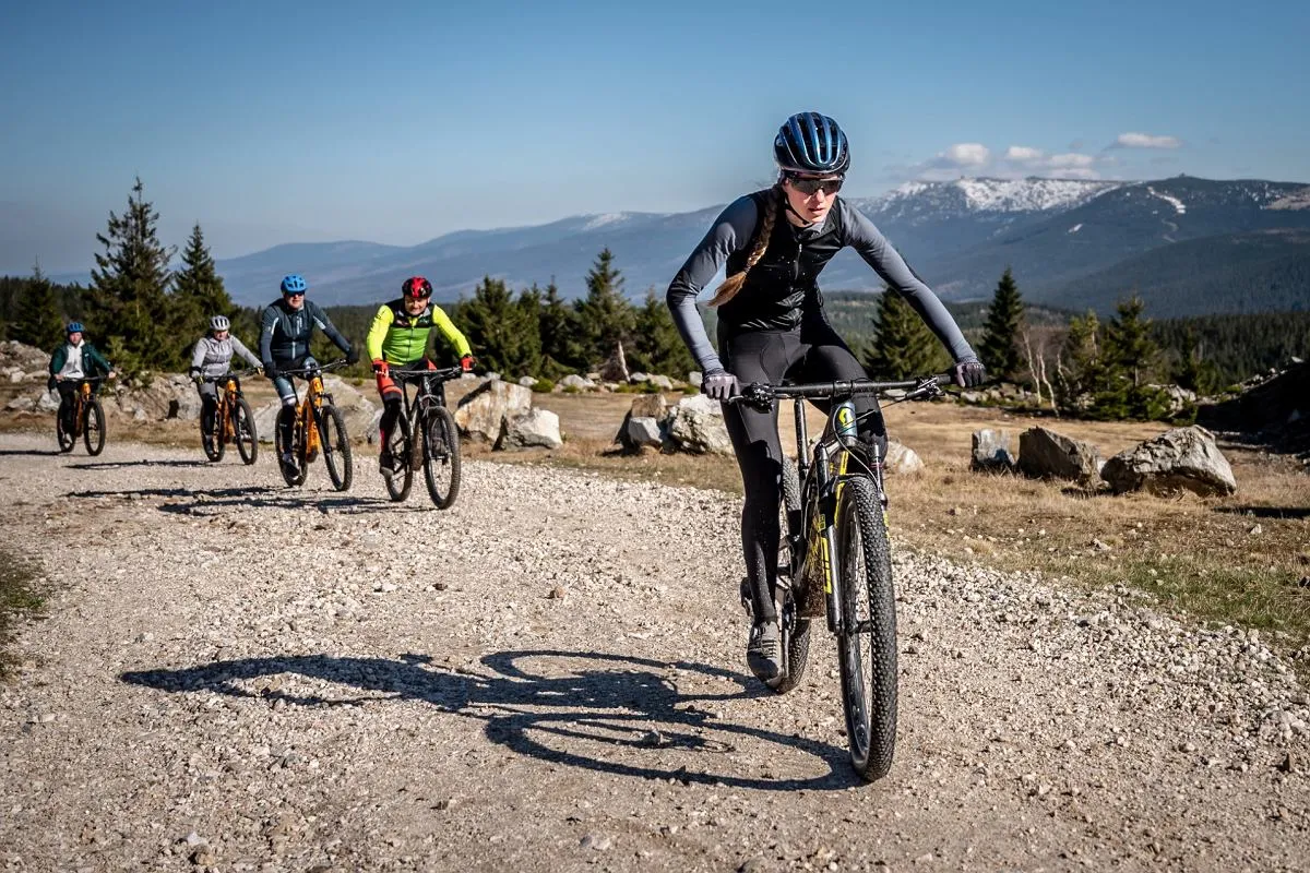 Góry Izerskie Polana Jakuszycka rower