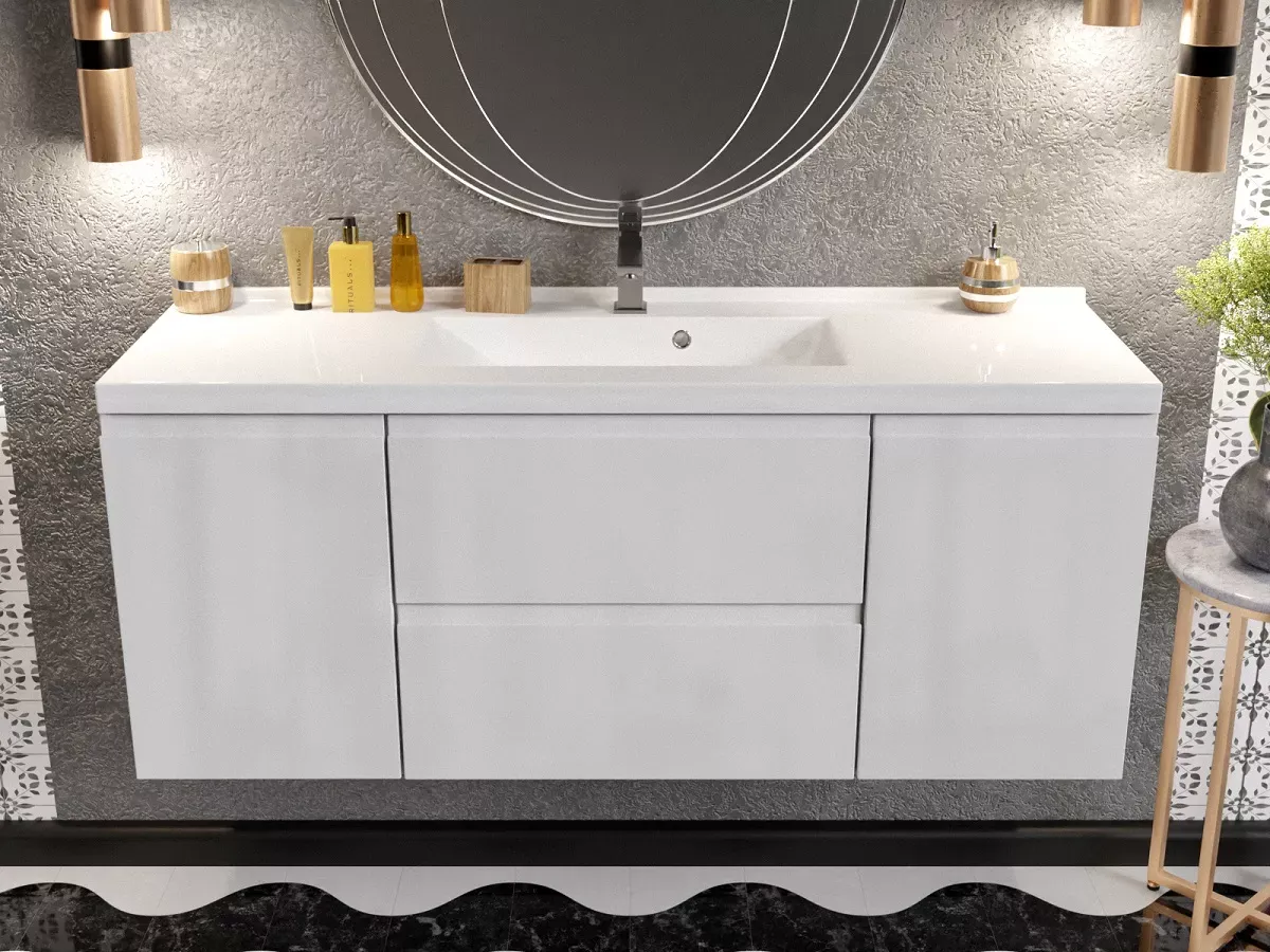 hydraulik montujący umywalkę z szafką, r&oacute;żne typy umywalek i szafek