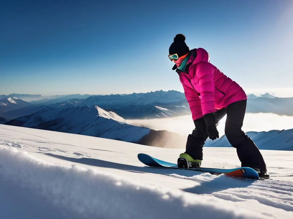 snowboard nauka wstawania