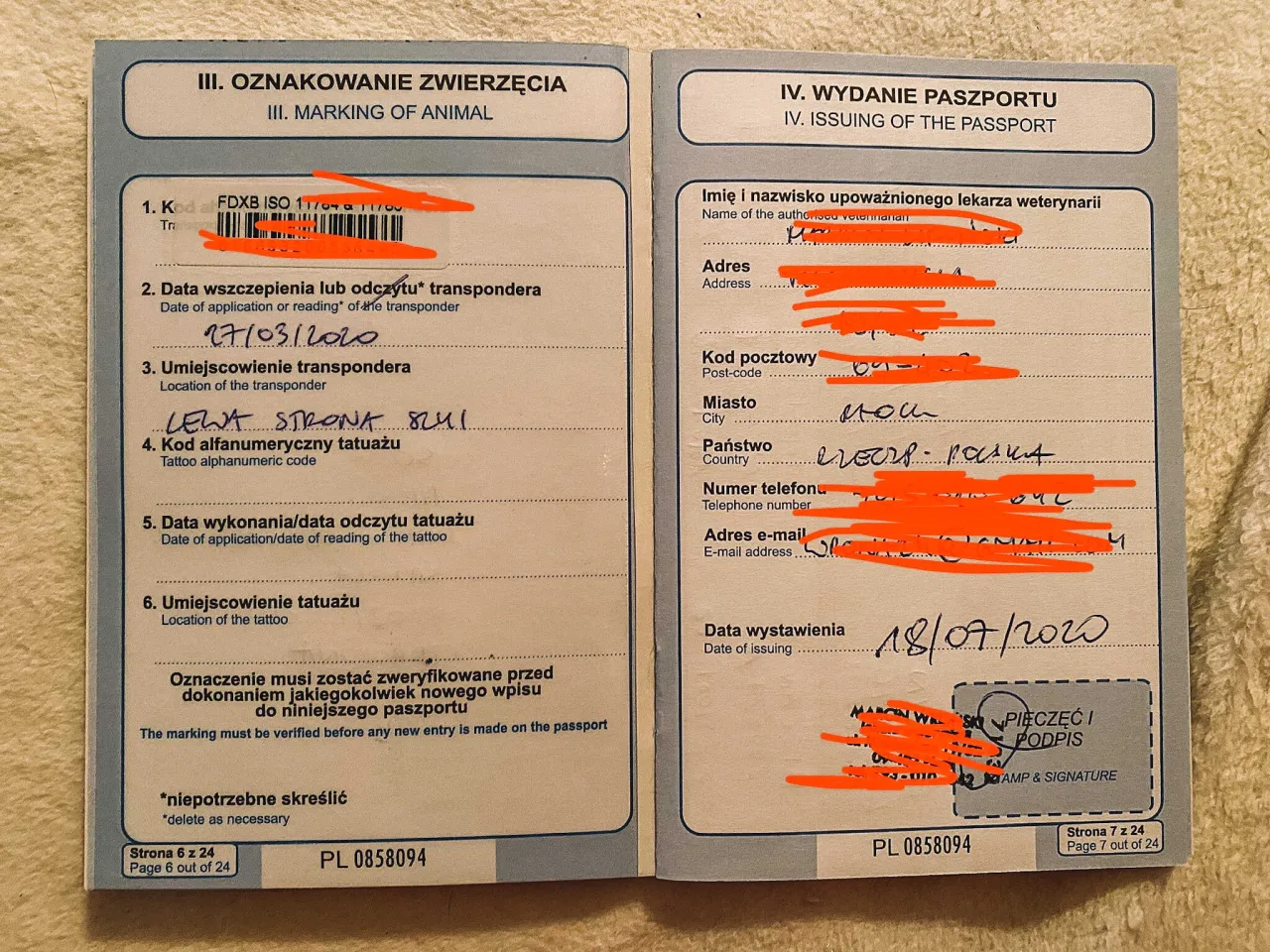 Paszport dla psa i szczepienie na wściekliznę