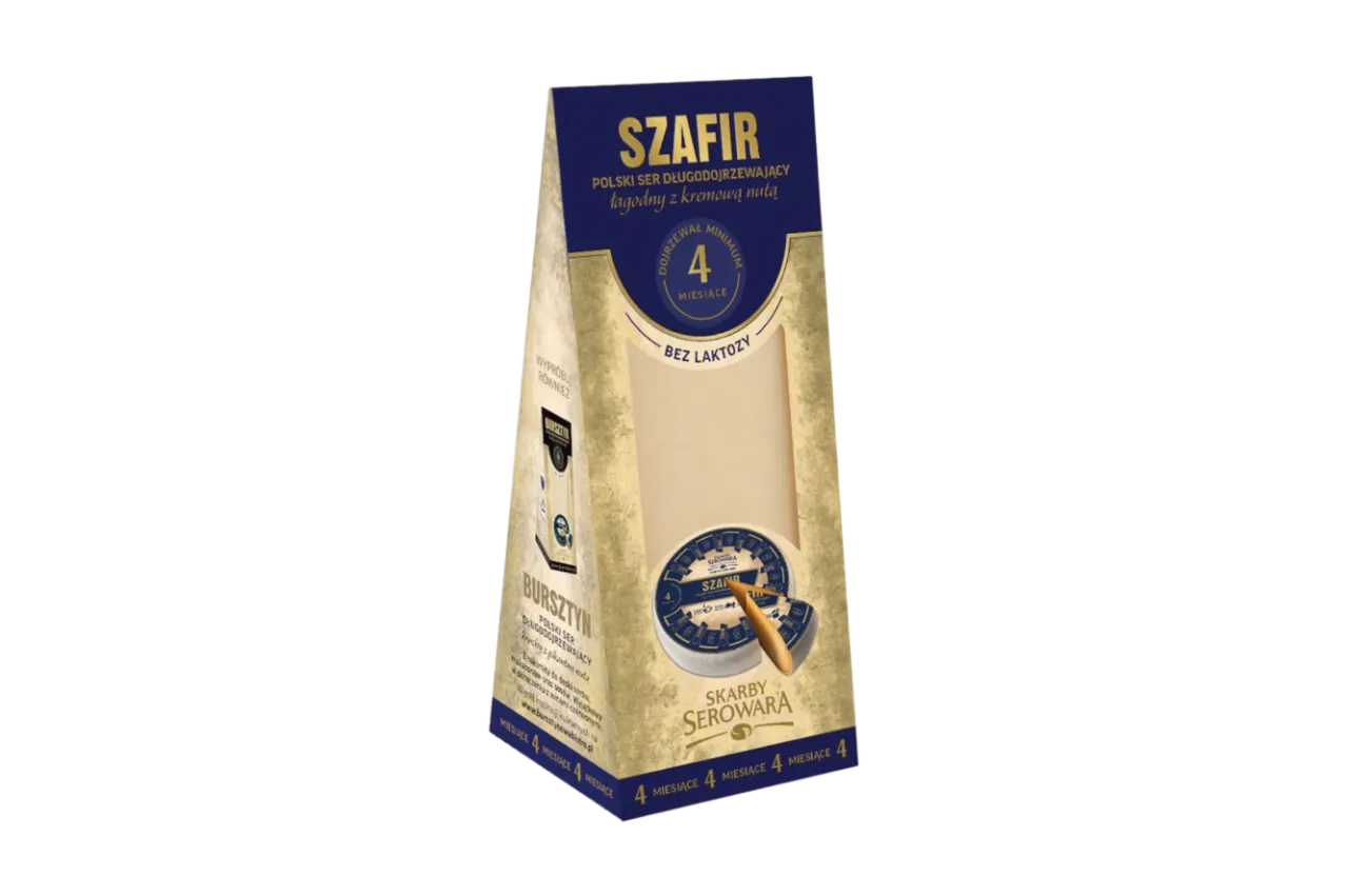 polskie sery długodojrzewające Bursztyn Szafir