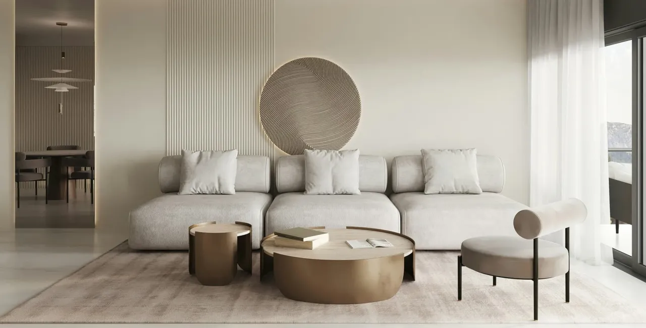 Nowoczesny salon inspiracje kolorystyczne