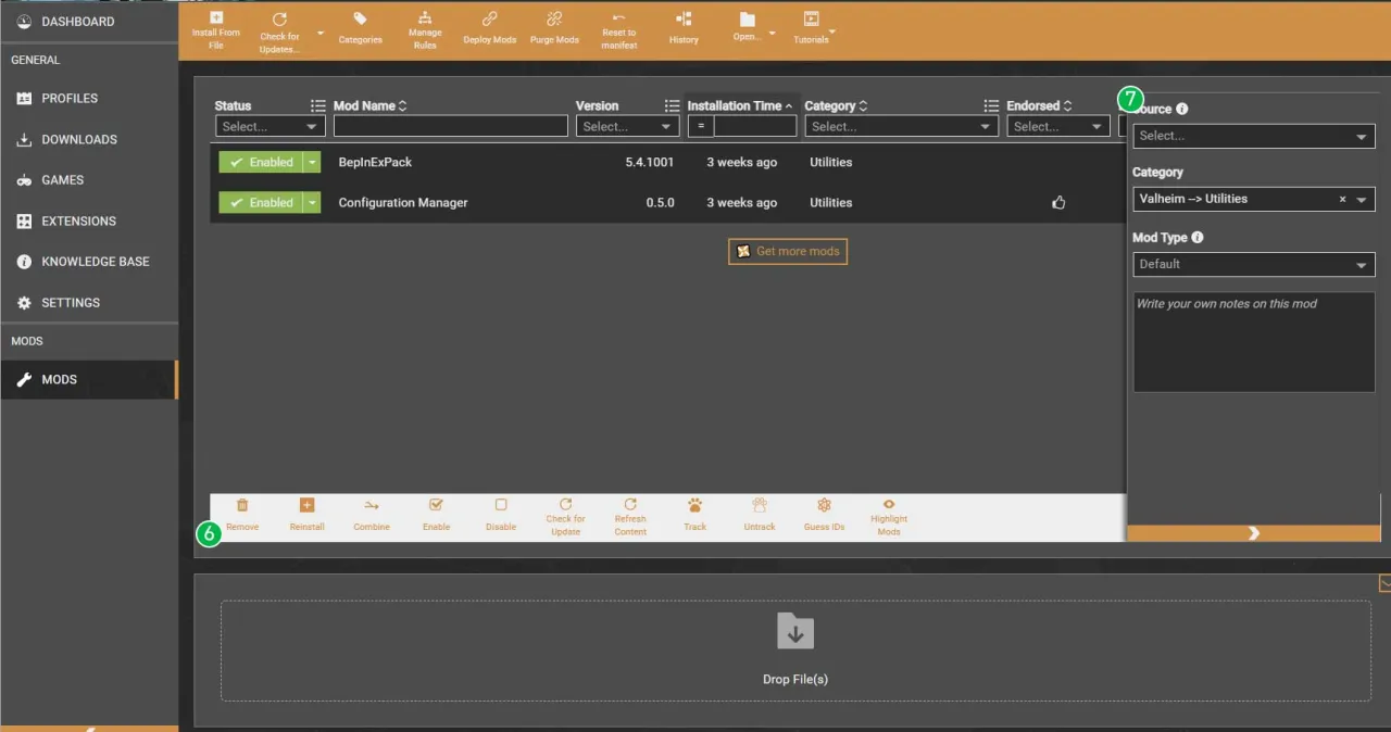 Vortex Mod Manager interface