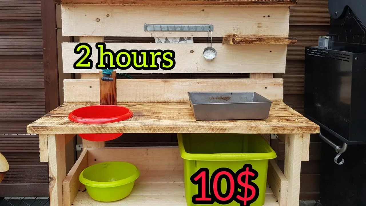 kuchnia błotna dla dzieci DIY