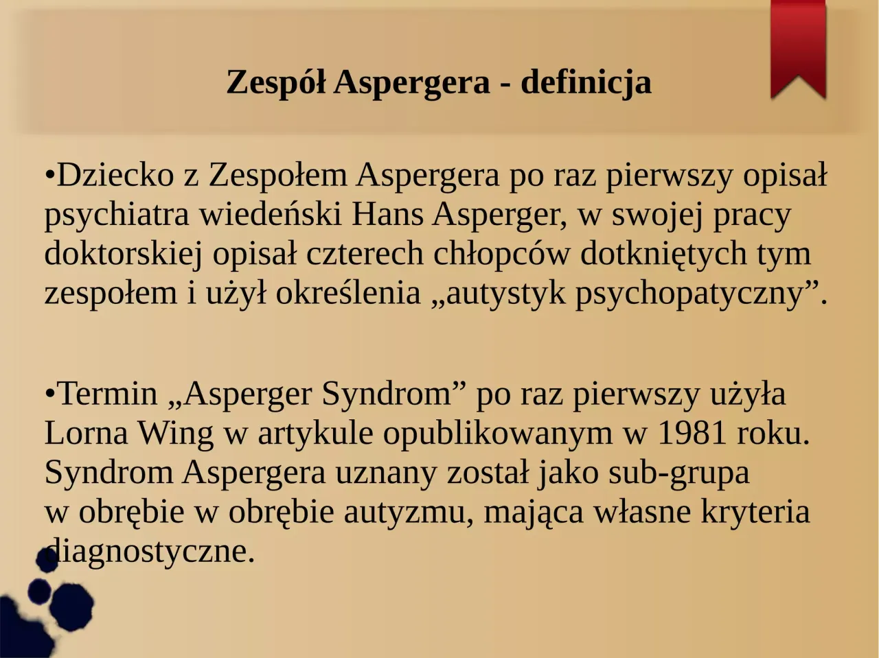cechy os&oacute;b z zespołem Aspergera