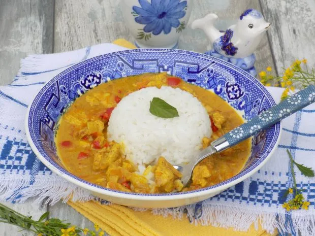 łyżeczka curry i ryż, proporcje