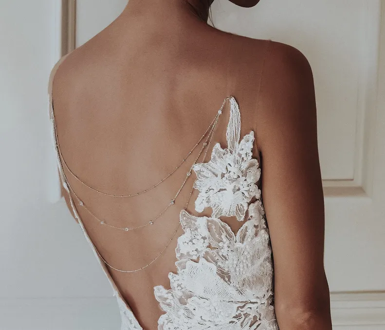 naszyjnik na plecy do sukni ślubnej