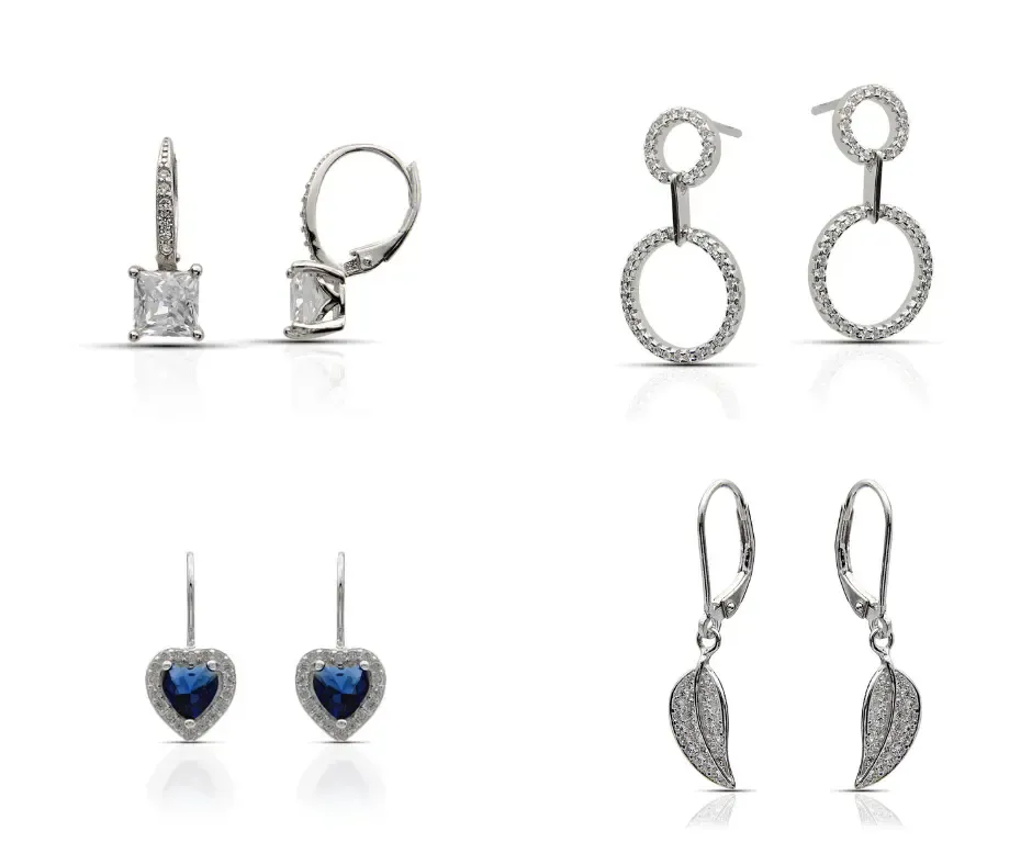 srebrne kolczyki por&oacute;wnanie cen