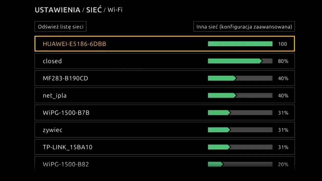 Polsat Box Multiroom konfiguracja dekodera menu