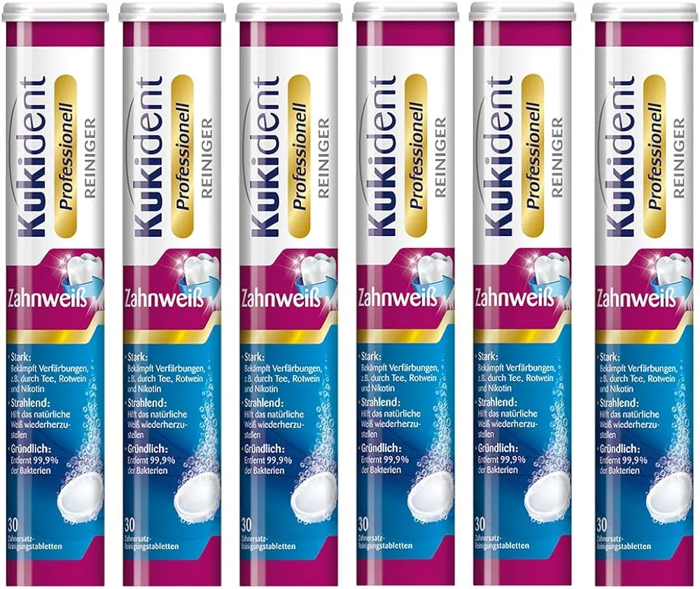 Profesjonalne tabletki do czyszczenia protez zębowych