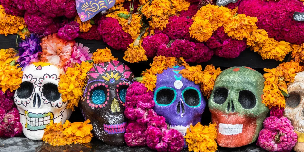 Día de los Muertos ofrendas calaveras Meksyk