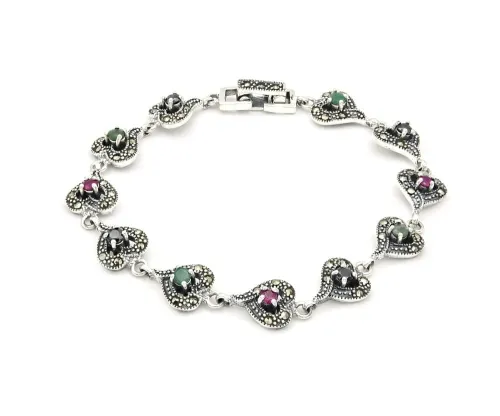 Srebrna biżuteria z kamieniami szlachetnymi