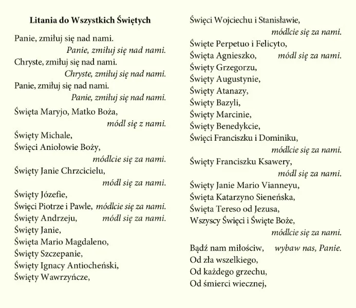Zdjęcie Kiedy odmawiamy litanie do wszystkich świętych? Poznaj ważne daty