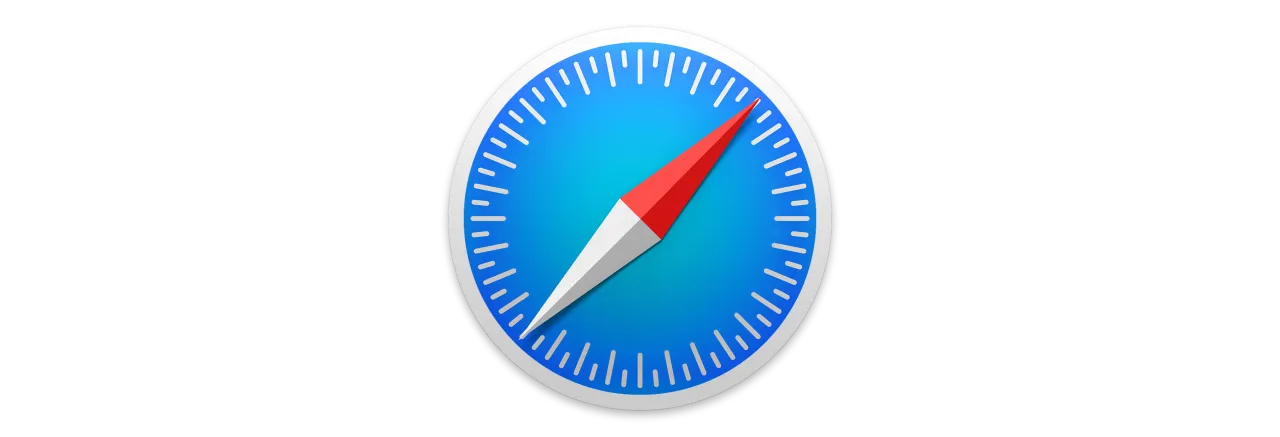 Ikona Safari, przeglądarki w iPhone, przypomina kompas.