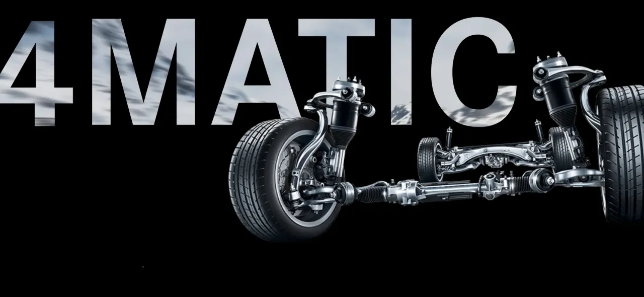 Mercedes 4MATIC system in action