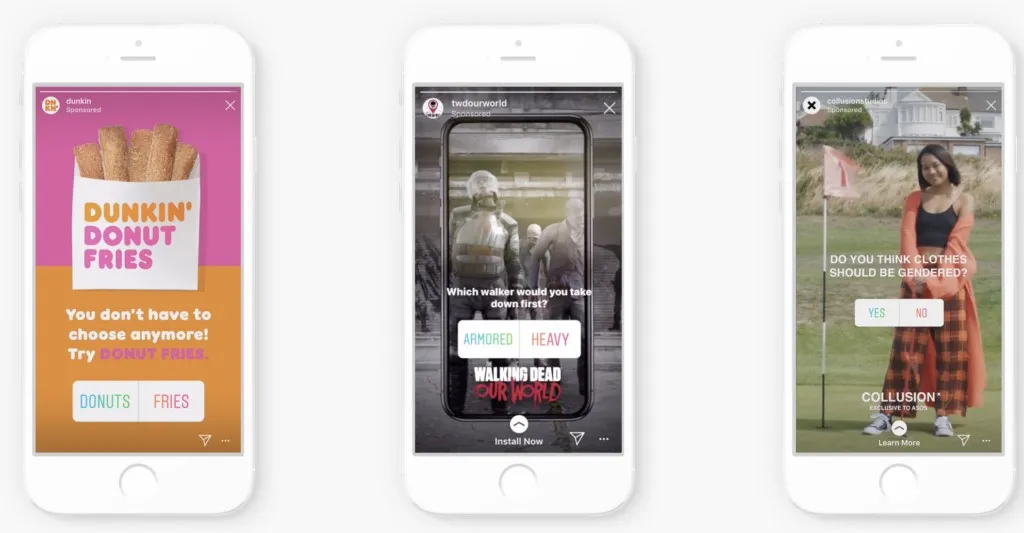 Przykłady postów, stories i reels na Instagramie