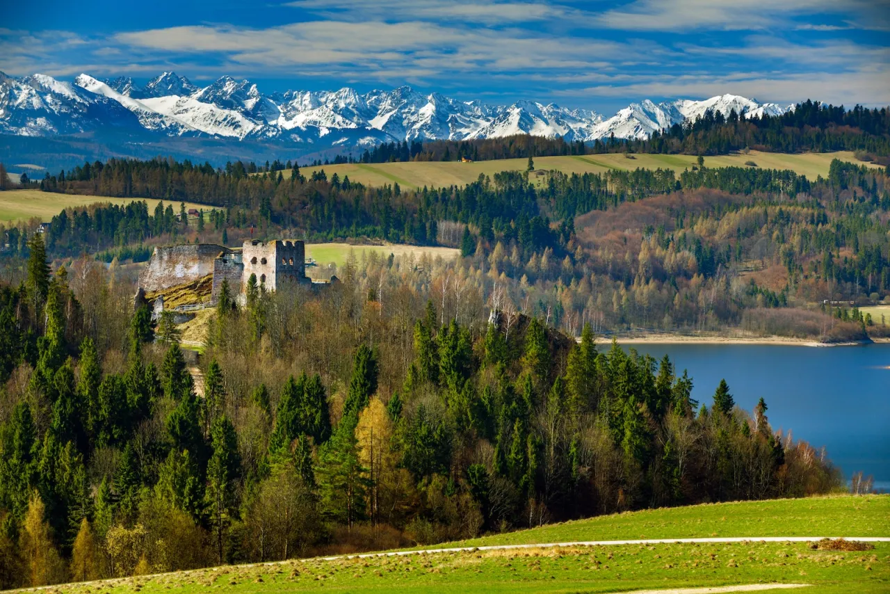 Velo Czorsztyn widoki panorama Tatry