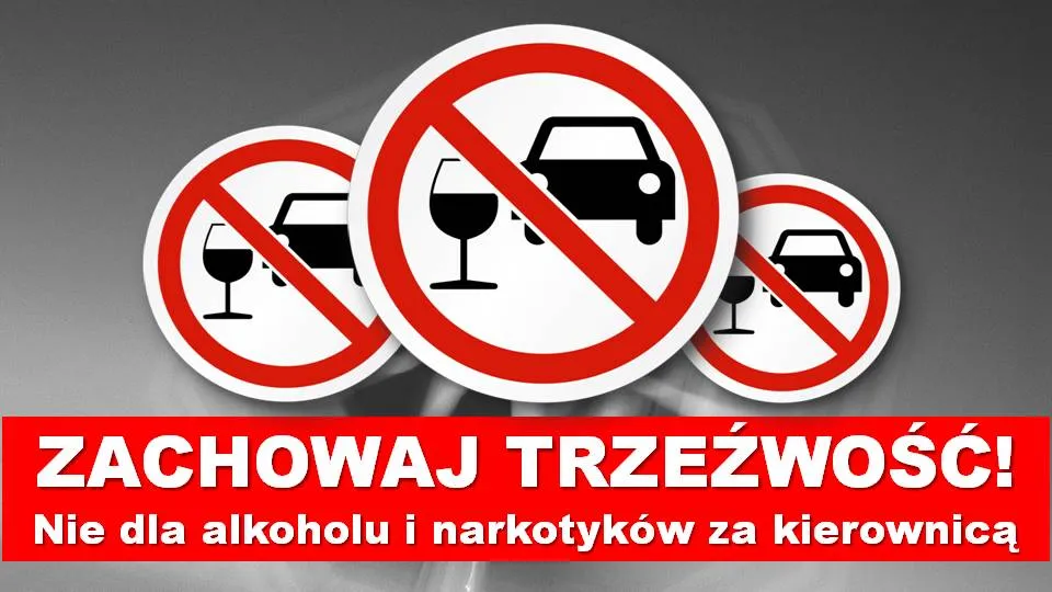 Znaki drogowe zakaz jazdy po alkoholu Polska, limity alkoholu kierowca