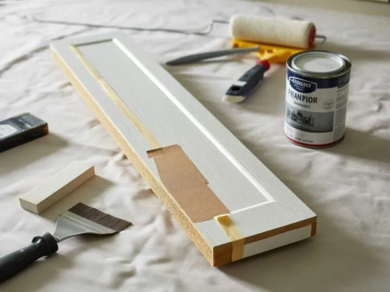 narzędzia do renowacji drzwi z płyty pilśniowej