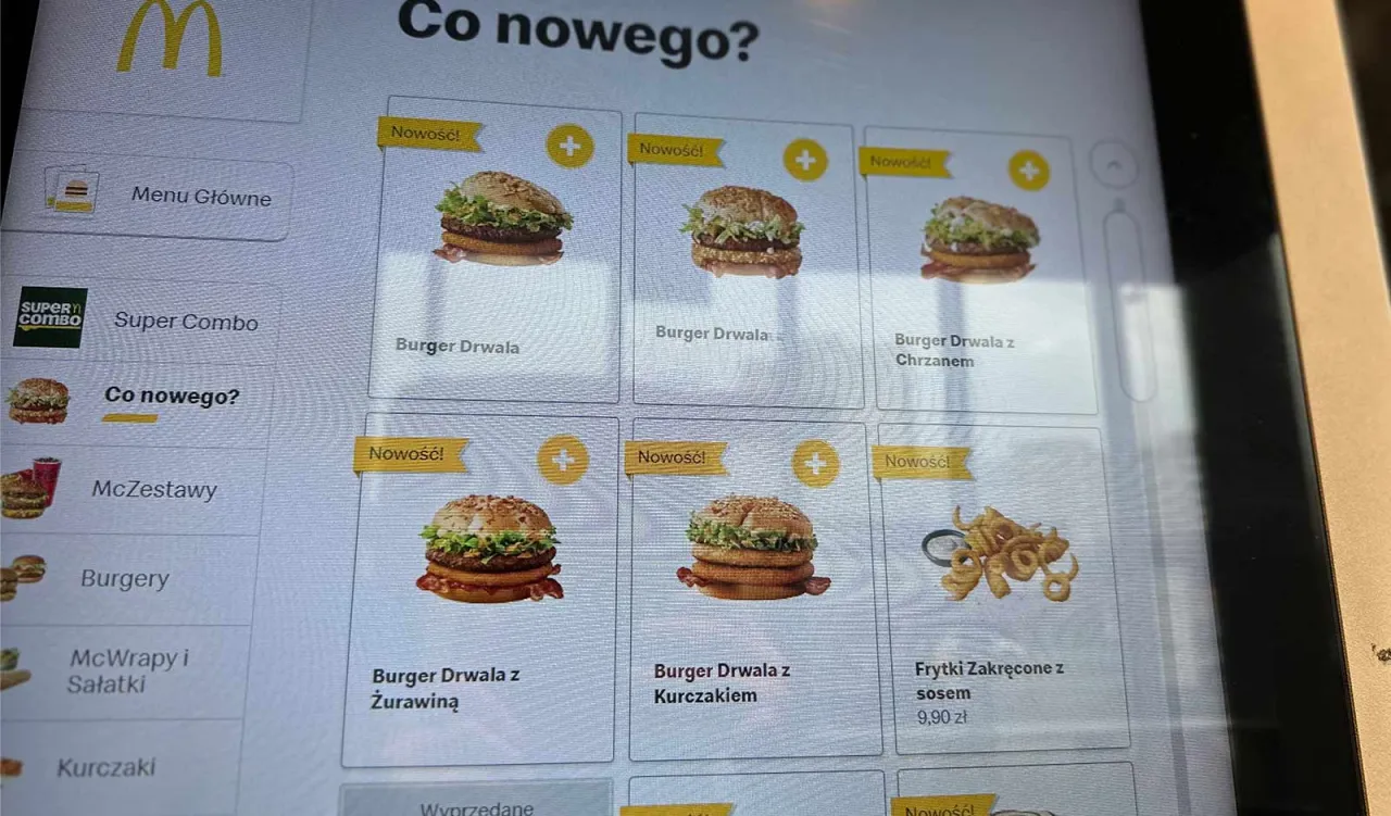 Ceny Burger Drwala 2025 2026 McDonald's