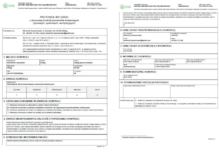 e-protokół CEEB przykład