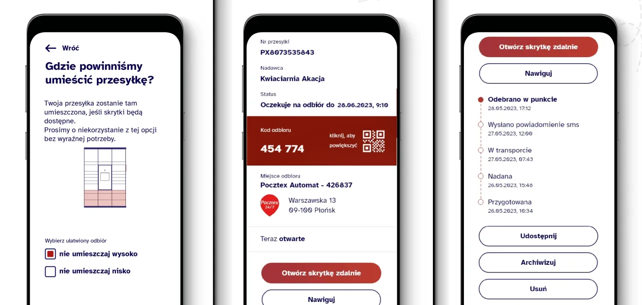 Poczta Polska aplikacja mobilna Pocztex Mobile