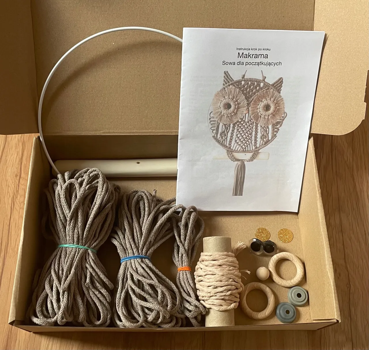 materiały do makramy dla początkujących